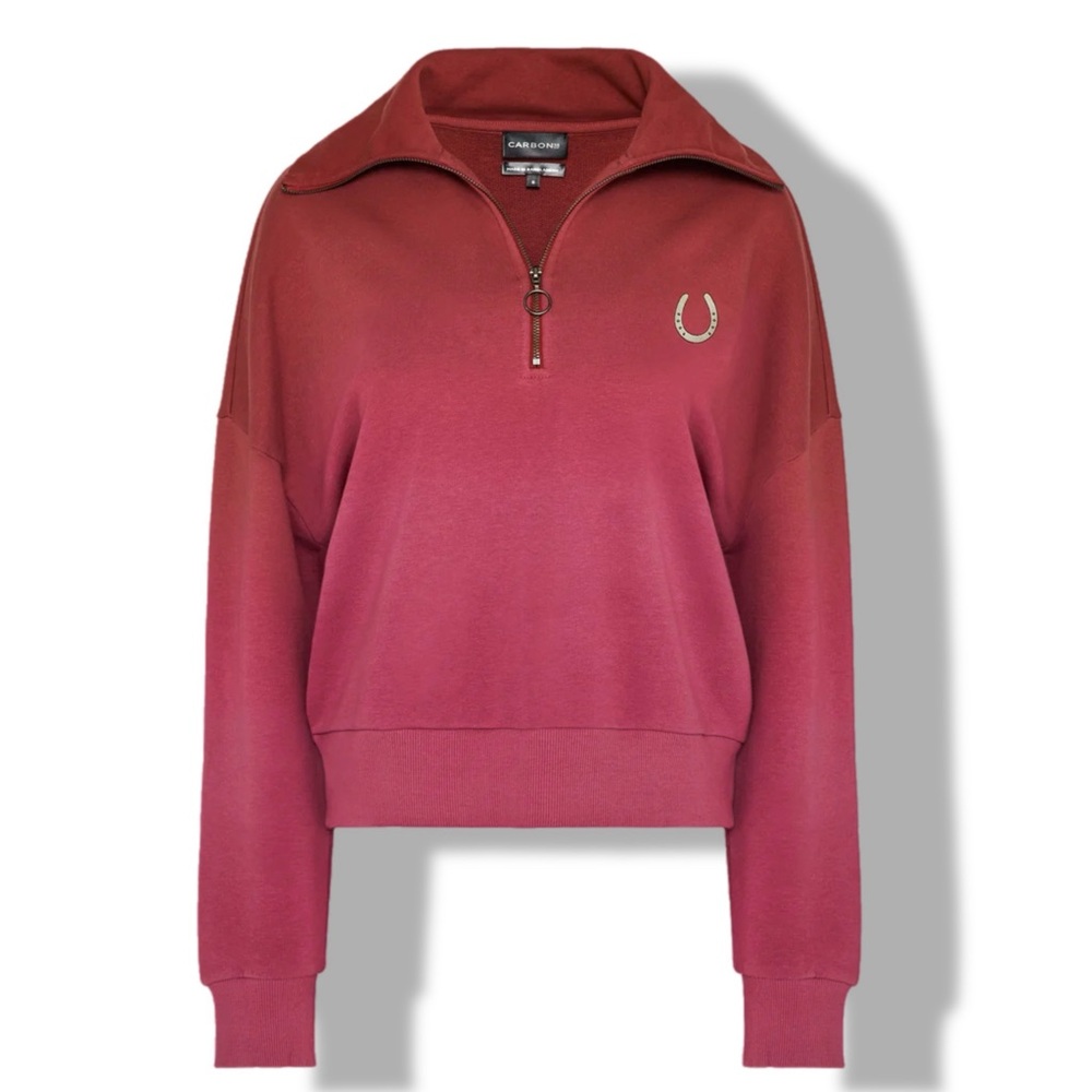 CARBON38 Ombre French Terry Half Zip XS